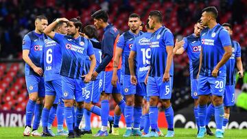 Jugadores de Cruz Azul despu&eacute;s del partido contra Montreal Impact