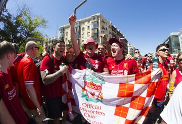 Ambiente de Champions en las calles de Madrid