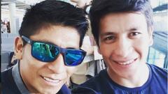 Los ciclistas Colombianos, Nairo Quintana y Dayer Quintana regresan a Colombia