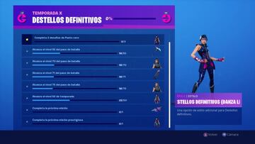 Fortnite Battle Royale - Temporada X: desaf&iacute;os de Destellos Definitivos