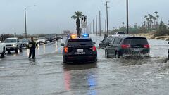 El sur de California sufrió los estragos de la tormenta tropical y la lluvia estableció récords en algunas partes del estado.