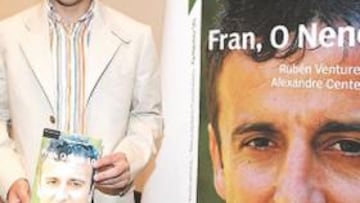 <b>MUY CLARO. </b>Fran, que se retiró esta temporada del fútbol, presentó ayer su biografía 'Fran, O Neno 10'.