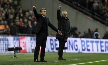 Southampton manager Claude Puel during the EFL Cup Final against Man United.