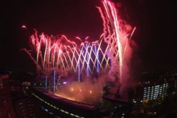 West Ham celebrations after the last game at the Boleyn Ground