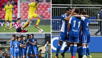 Sigue en directo el minuto a minuto de los partidos del playout y del playoff de ascenso a Segunda: Deportivo Fabril - Extremadura; Sporting B - Cornell¨¢; Villarreal B - Athletic B y Real Sociedad B - Fuenlabrada.