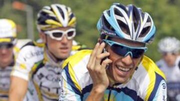 <b>LIDER. </b> Alberto Contador sigue oficialmente como número uno de Astana en el Tour.