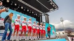 Equipo Polti Kometa en la etapa 2 del Tour de Turquía 2024.