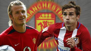 David Beckham y Antoine Griezmann.