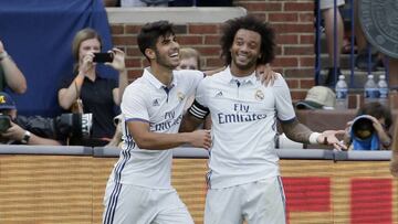 Marcelo y Asensio han sido los dos mejores jugadores del Real Madrid en pretemporada.