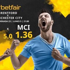 Brentford FC vs. Manchester City FC: horario, TV, estadísticas, clasificación y pronósticos