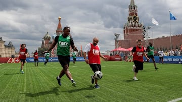 Migrants stage their own version of the World Cup on Red Square