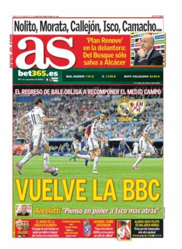 Las portadas de AS de noviembre