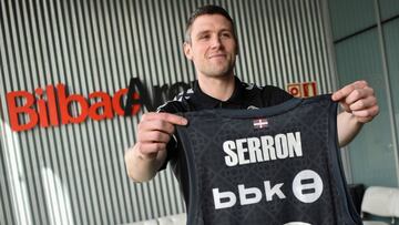 Quentin Serron, en su presentación como jugador del Retabet Bilbao.