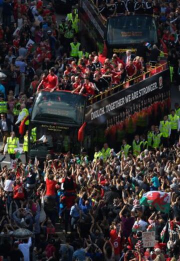 Las imágenes de Gareth Bale y la selección de Gales en Cardiff