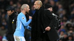 David Silva credits "fantastic human" Guardiola for his help after son's premature birth