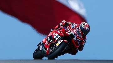 Marc Márquez participa en las prácticas previas del Gran Premio de los Estados Unidos.