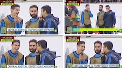 James caught laughing on the bench while Madrid were losing