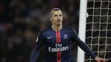 Ibrahimovic celebra el segundo gol del PSG. 