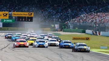 Salida de la carrera del domingo en Hockenheim.