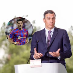 Pedro Sánchez ‘se moja’ sobre el fichaje de Lewandowski por el Barça