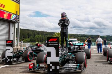 Las mejores imágenes de la pole de Hamilton en Spa