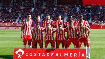 Once del Almeria contra Las Palmas. Un equipo a la deriva.