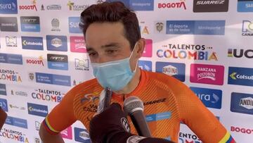 Óscar Sevilla tras ganar prologo de la Vuelta a Colombia