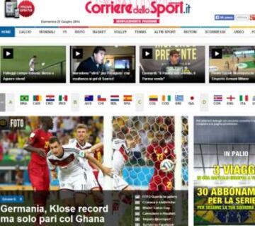 Portadas de la prensa extranjera