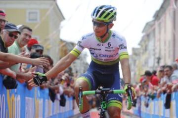 Esteban Chaves el ganador de la etapa reina del Giro de Italia