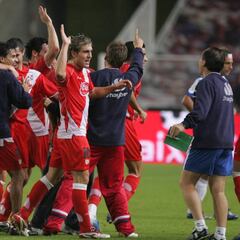 Míchel marcó el gol del único triunfo en casa del Espanyol