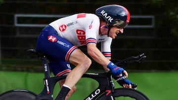 Cycling - UCI Road World Championships - Autodromo Enzo e Dino Ferrari, Imola, Italy - September 25, 2020 Britain's Geraint Thomas in action during the men's elite individual time trial REUTERS/Jennifer Lorenzini