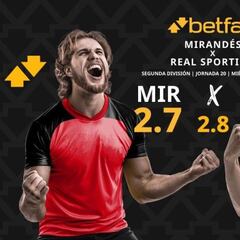 CD Mirandés vs. Real Sporting de Gijón: horario, dónde ver, pronósticos y clasificación