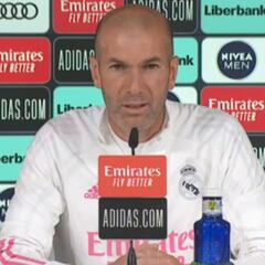 Zidane: "Solo pienso en los tres partidos que quedan"