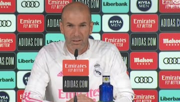 Zidane: "Solo pienso en los tres partidos que quedan"
