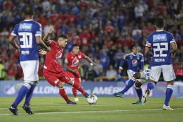 Millonarios superó 2-1 a América de Cali en estadio El Campín en la última jornada de la fase regular del Torneo Fox Sports 2019 y clasificó a la final, en la que enfrentará a Santa Fe.