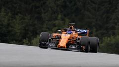 McLaren sin repuestos en Austria: Alonso desde el pit lane