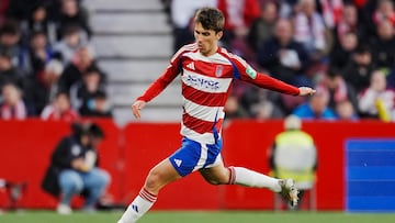 Manu Lama en el partido contra el Zaragoza.