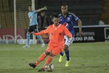 Estas son las mejores imágenes del 0-0 entre Millonarios y Envigado. El gol 5000 no llegó y El Campín se va sin celebrar. 
