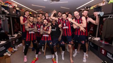 Celebración del equipo.