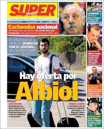 Portadas de la prensa mundial