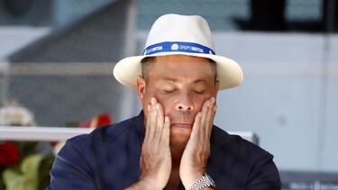 Ronaldo disfrutan del tenis en el Mutua Madrid Open que se celebra en la Caja Mágica, a 6 de mayo de 2021, en Madrid, España
TENIS;DEPORTE;CAJA MÁGICA;GRADAS
Oscar J. Barroso
06/05/2021