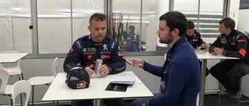 Loeb habla con As en Montmeló.