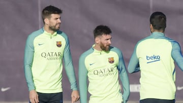 Piqué estará listo el domingo ante el Eibar; Mascherano, no