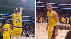 Llaman “basura” a Doncic y al segundo se clava un triple de locos: se vuelve y explota como pocas veces