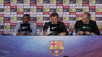 Sandro Rosell, en la despedida de Eric Abidal.