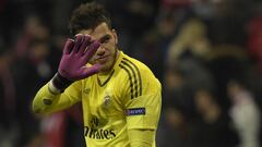 El guardameta del Benfica, Ederson Moraes, durante un partido.