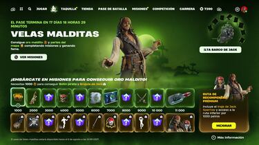 Evento de ‘Piratas del Caribe’ en Fortnite con Jack Sparrow, nuevas skins, minipase y todas las novedades