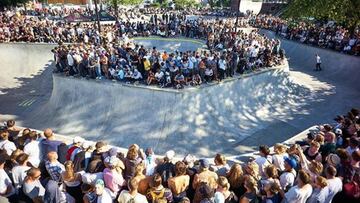 El Skatepark de F&aelig;lledparken (Copenhague), repleto de skaters durante el CPH Open 2017.