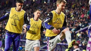 03/01/26 PARTIDO SEGUNDA DIVISION
REAL VALLADOLID - RACING DE SANTANDER
CALENTAMIENTO Vegard Erlien