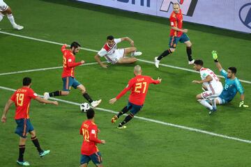 0-1. Isco marc¨® el gol del empate.